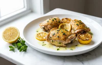 Lemon Oregano Chicken Thighs