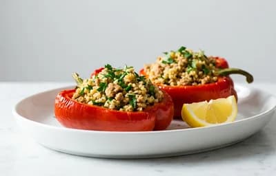 Turkey-Stuffed Bell Peppers