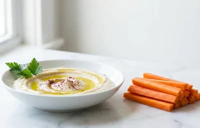 Carrot Sticks and Hummus