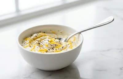 Cheddar and Greek Yogurt Topping