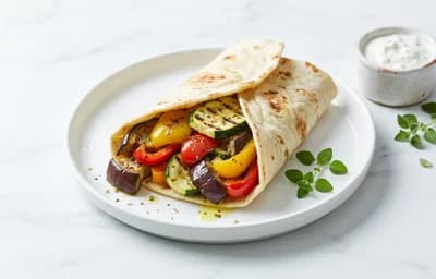 Mediterranean Vegetable Wrap