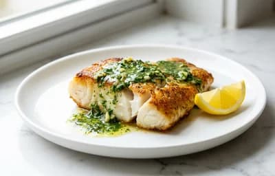 Pan-Seared Cod with Herb Butter