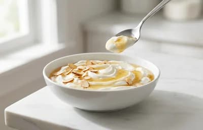 Greek Yogurt With Honey And Almonds