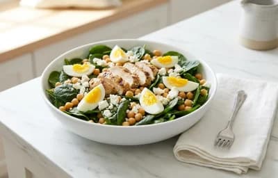 Spinach and Chickpea Power Salad