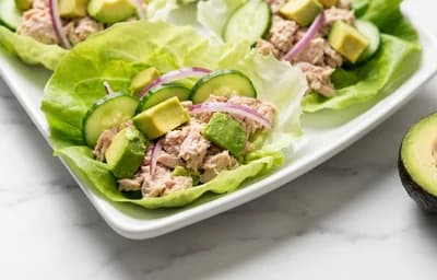 Tuna and Avocado Lettuce Wraps