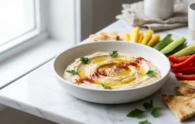 Hummus with Crudités and Pita