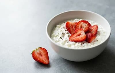 Cottage Cheese with Strawberries