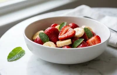 Fresh Strawberries and Banana