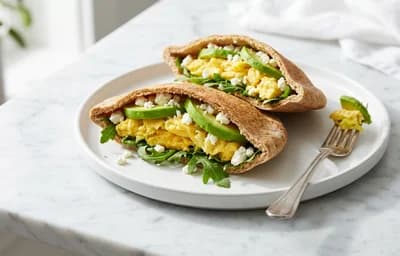 Avocado Egg Stuffed Pita