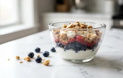 Greek Yogurt with Berries and Granola