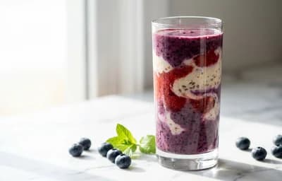 Soy Milk Berry Smoothie