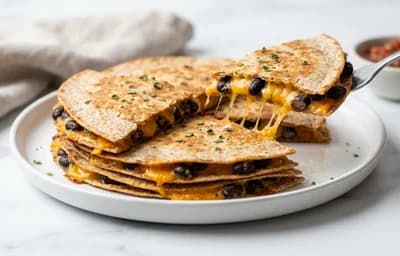 Cheese Quesadillas with Black Beans