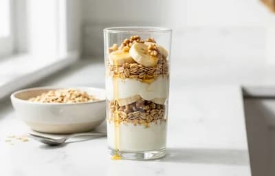 Banana Walnut Yogurt Parfait