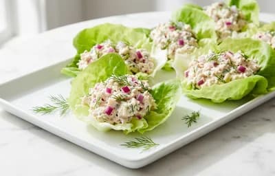 Tuna Salad Lettuce Cups