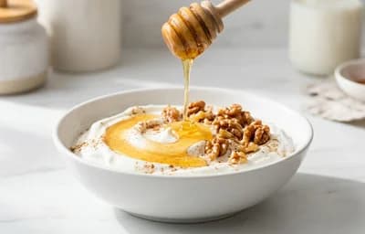Greek Yogurt with Honey and Walnuts