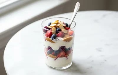Yogurt Parfait with Berries (Diabetic-Friendly)
