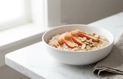 Apple Cinnamon Oatmeal with Almonds