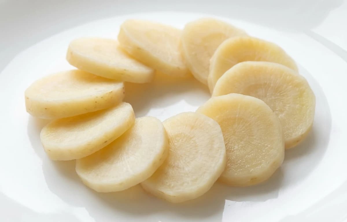 boiled unsalted parsnip