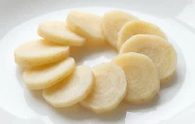 boiled unsalted parsnip