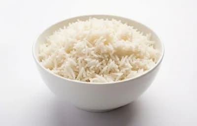 cooked long-grain white rice