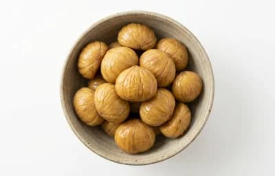 boiled and steamed japanese chestnuts