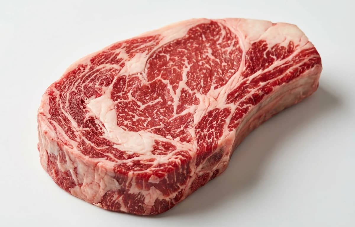 raw beef rib eye