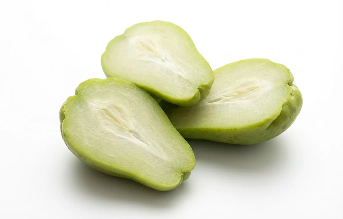 boiled unsalted chayote