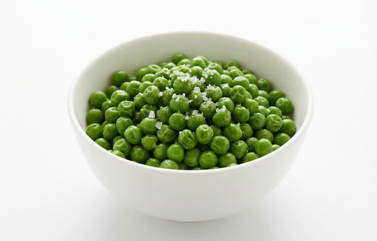 boiled salted frozen green peas