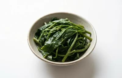 boiled unsalted cowpea leafy tips