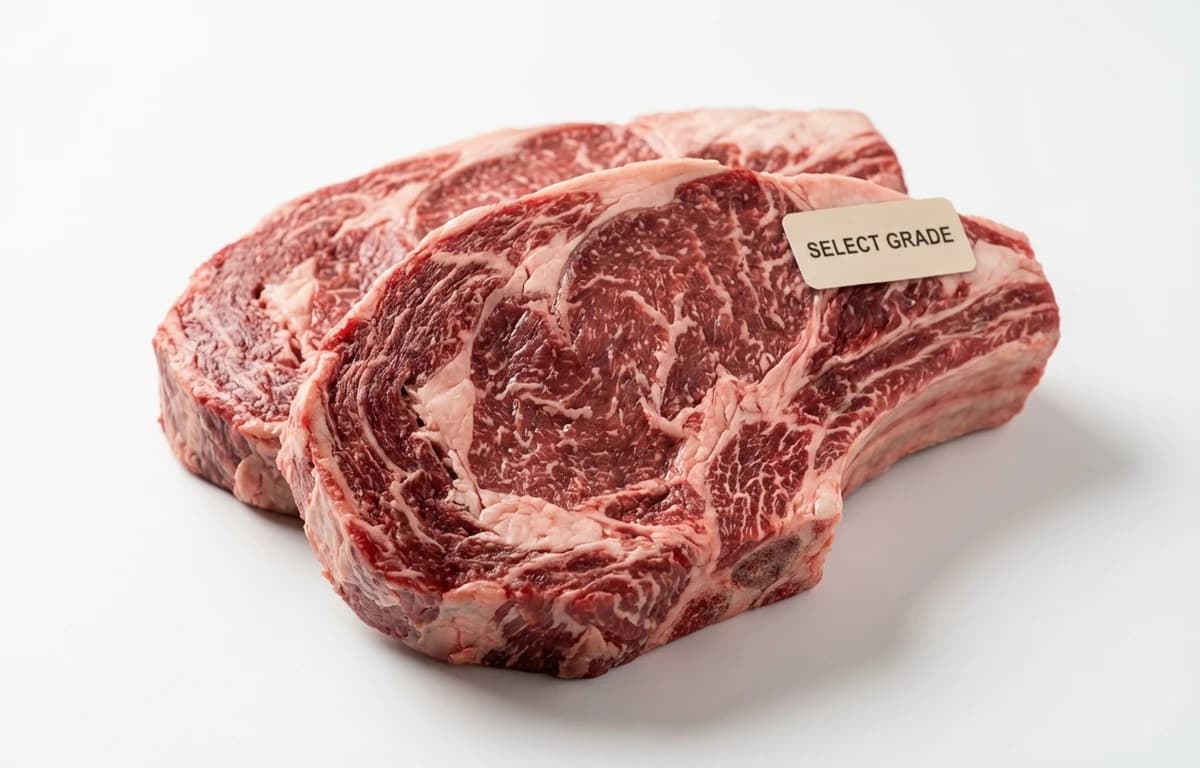 raw select beef chuck eye ribs