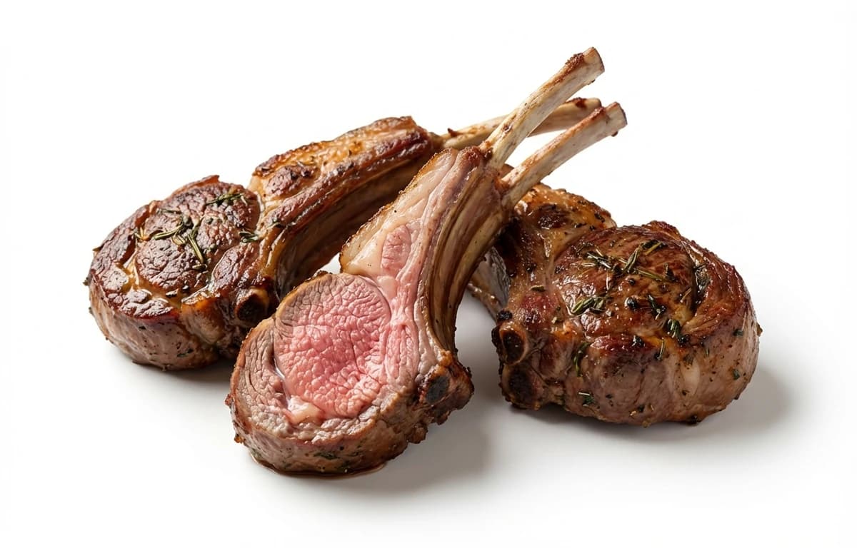 cooked New Zealand lamb