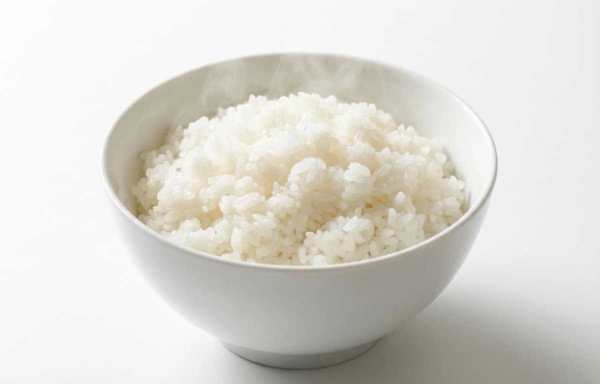 cooked white rice