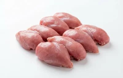 raw quail breast