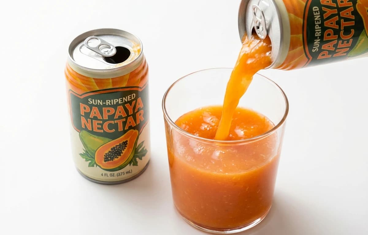 canned papaya nectar