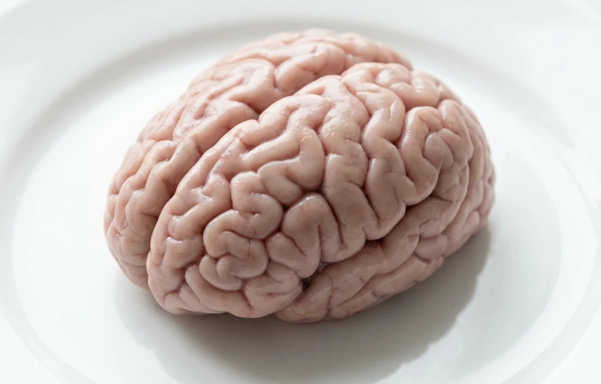 raw pork brain