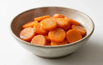 boiled salted frozen carrot