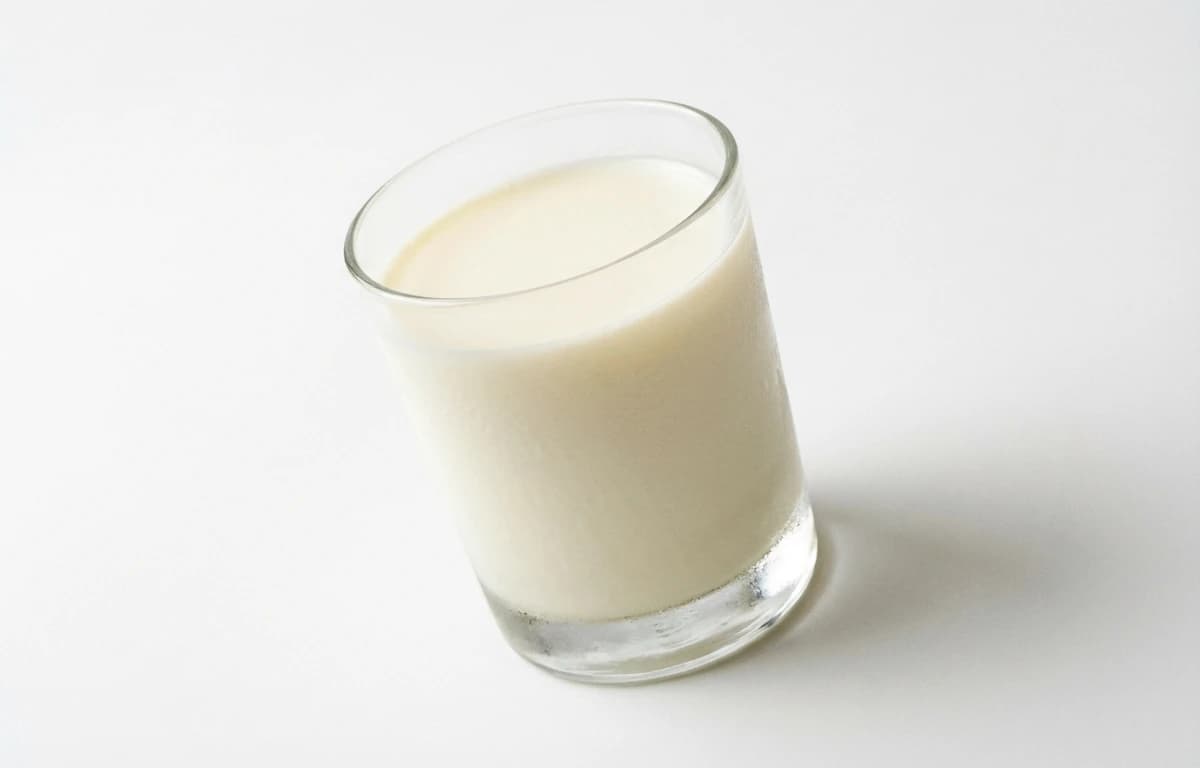 chilled full-fat milk