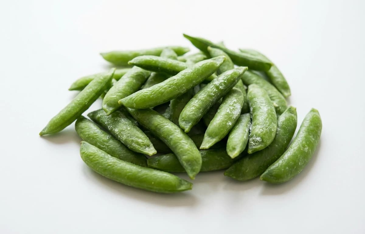 boiled unsalted frozen edible-podded peas
