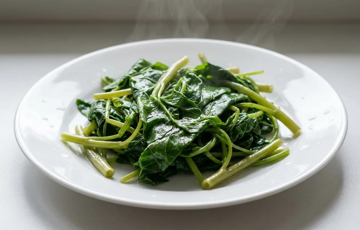 boiled unsalted water convolvulus