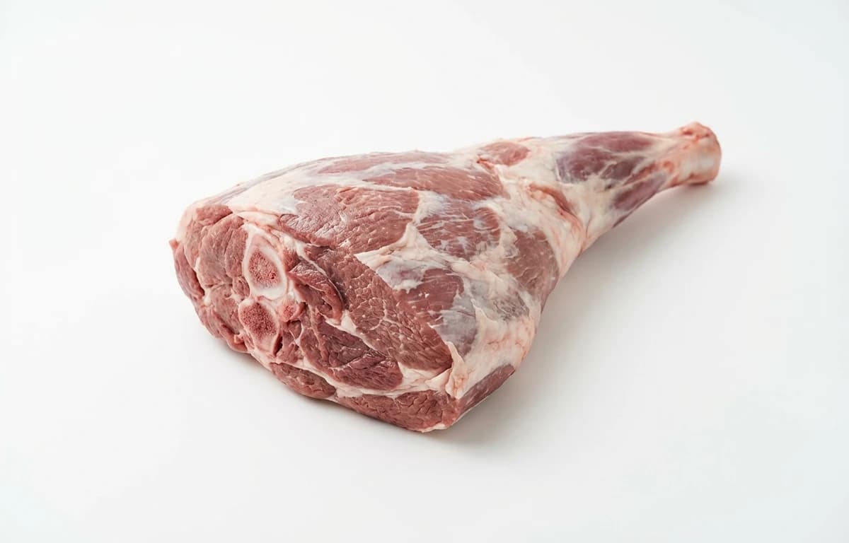 raw lamb leg