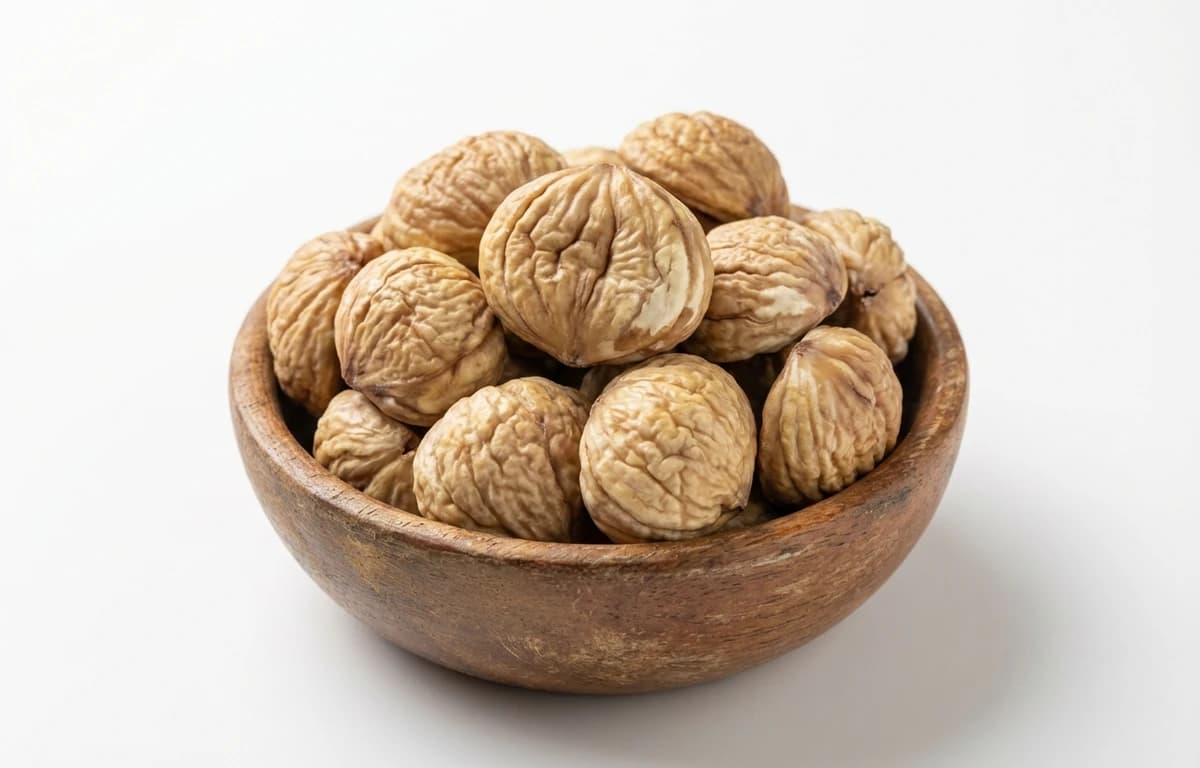 dried peeled european chestnut