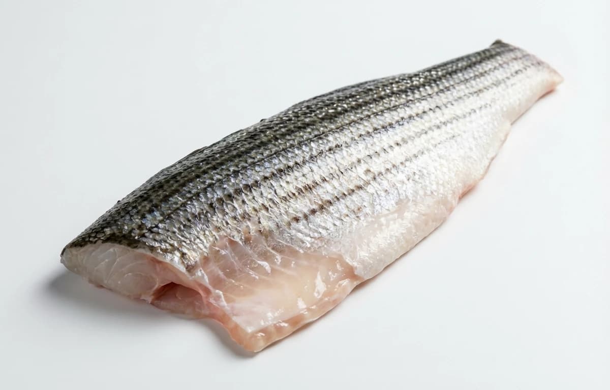 raw striped bass