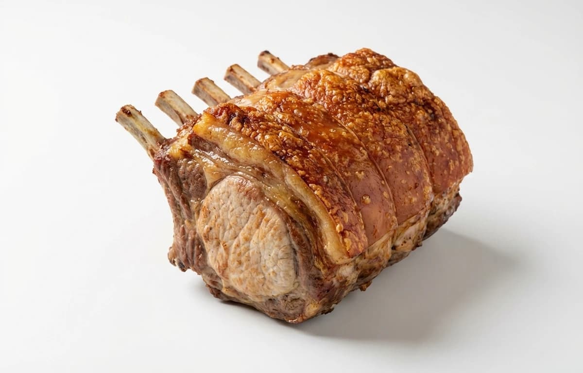 roasted bone-in pork loin roast