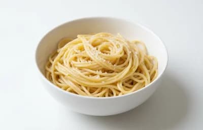 cooked salted enriched pasta