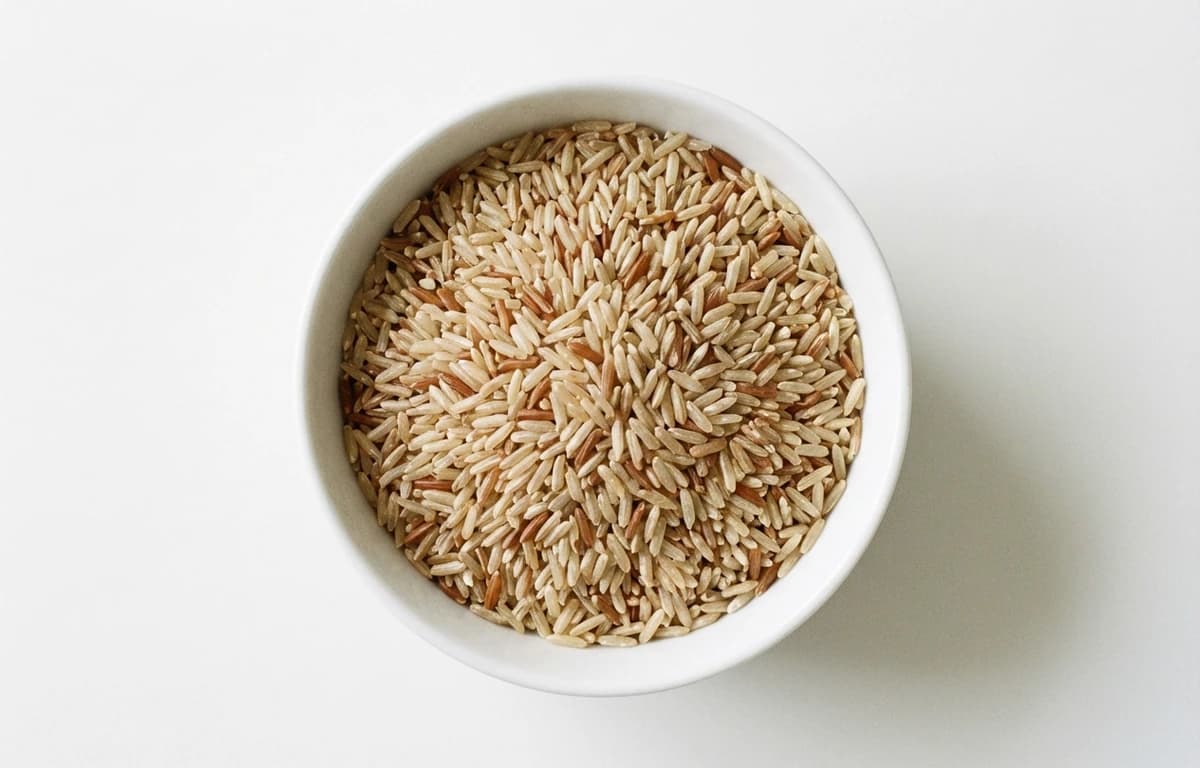 raw long grain brown rice
