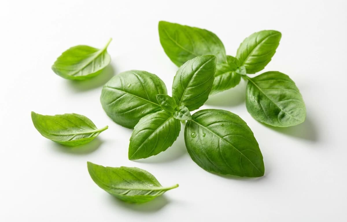 Fresh Basil Leaves