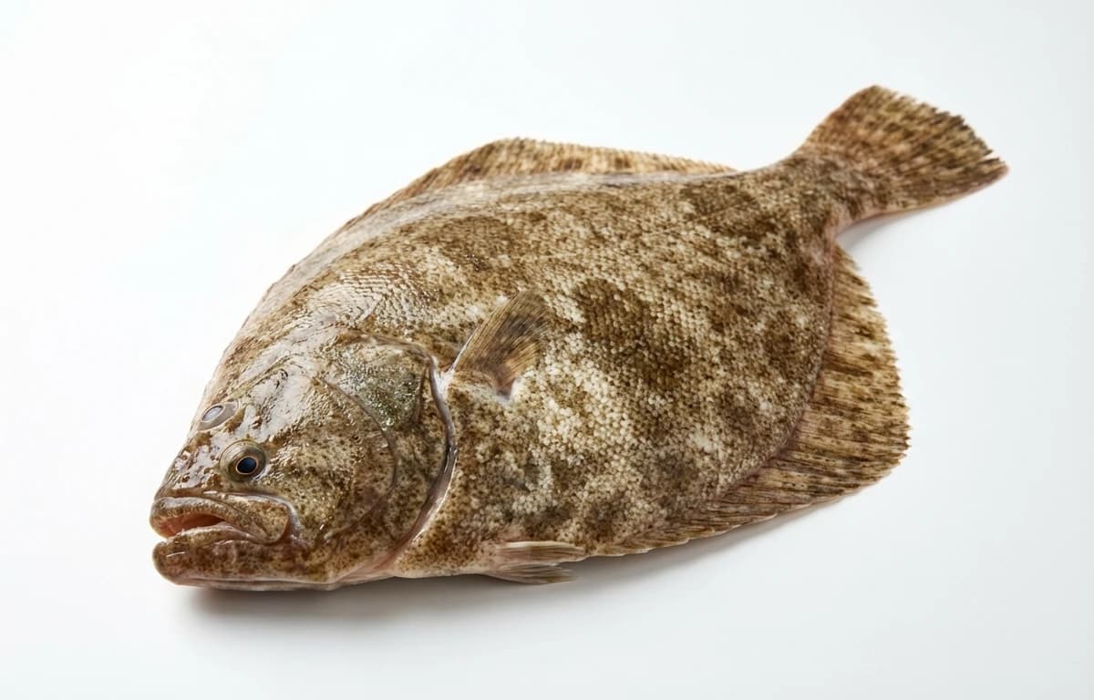 raw european turbot