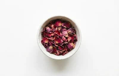 dried rose petals