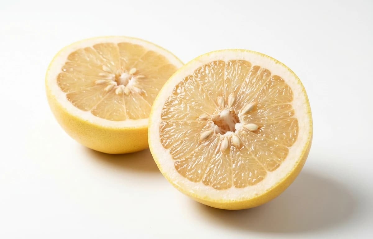 raw white california grapefruit