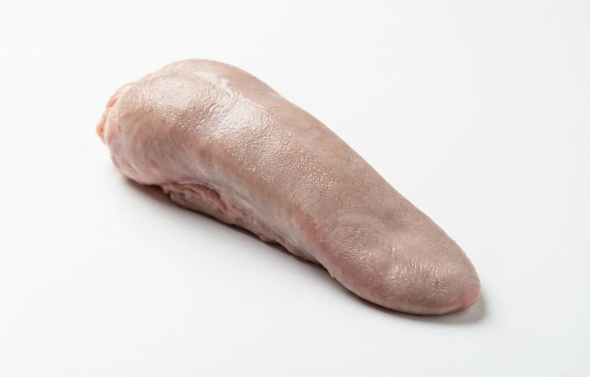 raw veal tongue